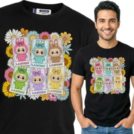 koszulka-meska-czarna-bawelniana-t-shirt-m-nadruk-wzory-labubu