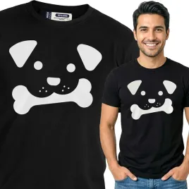koszulka-meska-czarna-bawelniana-t-shirt-m-nadruk-pieskowe-wzory