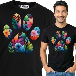 koszulka-meska-czarna-bawelniana-t-shirt-m-nadruk-pieskowe-wzory