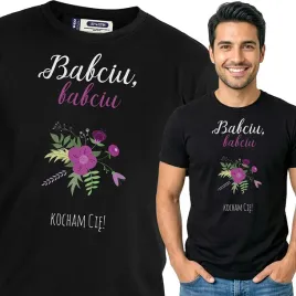 koszulka-meska-czarny-bawelniana-t-shirt-m-nadruk-dzien-babci