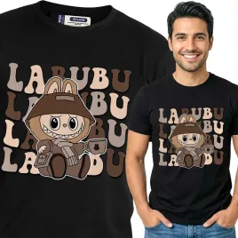 koszulka-meska-czarna-bawelniana-t-shirt-xl-nadruk-wzory-labubu