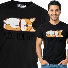 koszulka-meska-czarna-bawelniana-t-shirt-xxl-nadruk-pieskowe-wzory