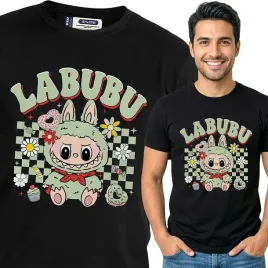 koszulka-meska-czarna-bawelniana-t-shirt-s-nadruk-wzory-labubu