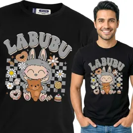 koszulka-meska-czarna-bawelniana-t-shirt-l-nadruk-wzory-labubu