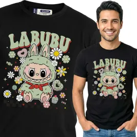 koszulka-meska-czarna-bawelniana-t-shirt-s-nadruk-wzory-labubu