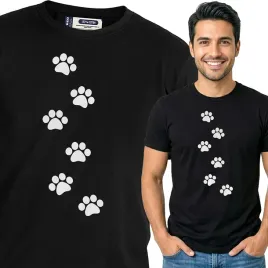 koszulka-meska-czarna-bawelniana-t-shirt-s-nadruk-pieskowe-wzory