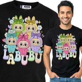 koszulka-meska-czarna-bawelniana-t-shirt-s-nadruk-wzory-labubu