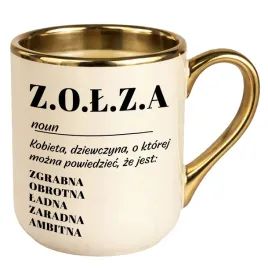 kubek-premium-zloty-ecru-smieszny-prezent-dla-kolezanki-dziewczyny