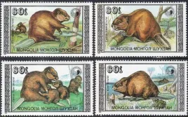 mongolia-1989-mnh-f-vf-sc1758-1761-bobry