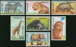 mongolia-1991-mnh-xf-sc-1996-2003-zwierzeta-afryki