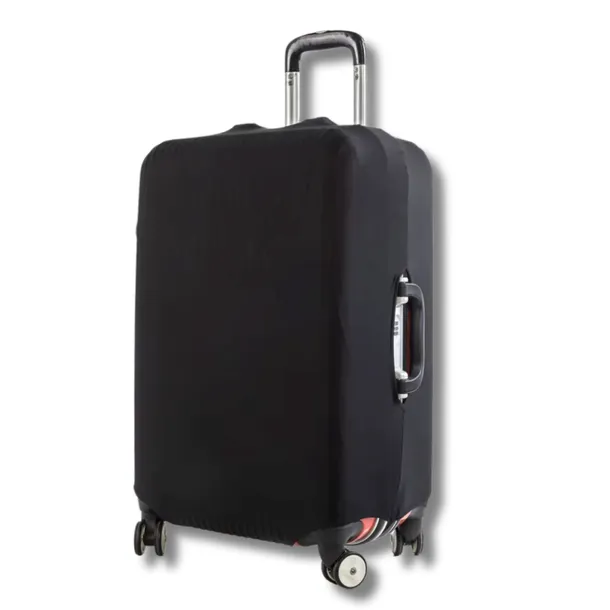 Pokrowiec na walizkę średnią podróżną bagaż elastyczny ochronny etui czarny M 62 CM