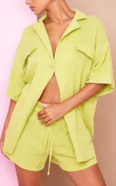 zielona-koszula-z-krotkim-rekawem-prettylittlething-xs