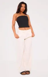 czarny-gorset-z-lnem-prettylittlething-xs