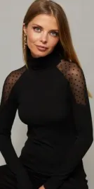 czarna-tiulowa-bluzka-w-kropki-boutiquen-m