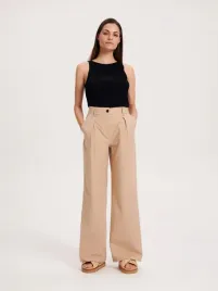 bezowe-bawelniane-spodnie-reserved-xl