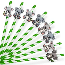 papierowe-slomki-urodzinowe-ozdoba-zwierzeta-mis-koala-8-szt