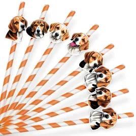 papierowe-slomki-urodzinowe-ozdoba-pies-psy-rasa-beagle-8-szt