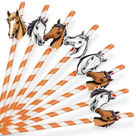 papierowe-slomki-urodzinowe-ozdoba-zwierzeta-kon-hobby-horse-8-szt