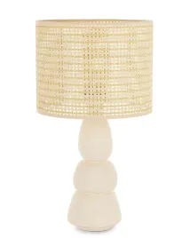 lampa-stolowa-pinterest-loft-jasna-naturalna-bezowa-tekstylny-klosz-japandi