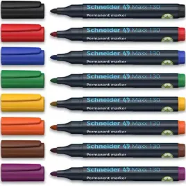 schneider-marker-permanentny-okragla-koncowka-8-kolorow