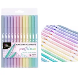 kidea-pisaki-flamastry-pastelowe-pedzelkowe-brush-dwustronne-12kol