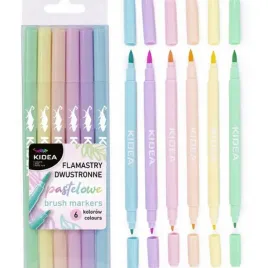 kidea-pisaki-flamastry-pastelowe-pedzelkowe-brush-6-kolorow