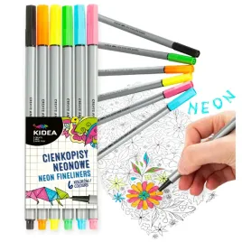 kidea-cienkopisy-neonowe-6-kolorow
