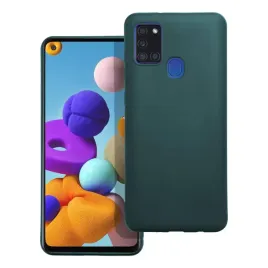 futeral-do-samsung-a21s-matt-ciemnozielony