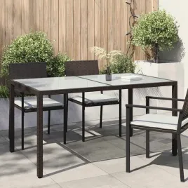 vidaxl-stol-ogrodowy-150x90x75-cm-szklo-i-rattan-pe-brazowy