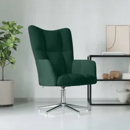 vidaxl-fotel-ciemnozielony-obity-aksamitem
