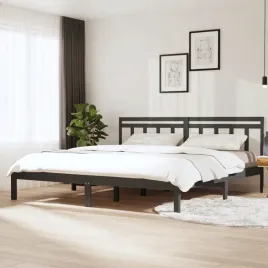 vidaxl-rama-lozka-szara-lite-drewno-sosnowe-200-x-200-cm
