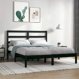 vidaxl-rama-lozka-czarna-lite-drewno-sosnowe-140x190-cm