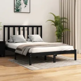 vidaxl-rama-lozka-czarna-lite-drewno-sosnowe-140x190-cm
