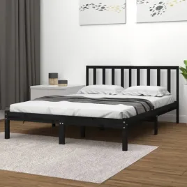 vidaxl-rama-lozka-czarna-lite-drewno-sosnowe-140x190-cm