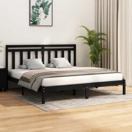 vidaxl-rama-lozka-czarna-lite-drewno-200-x-200-cm