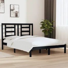 vidaxl-rama-lozka-czarna-lite-drewno-sosnowe-140x190-cm