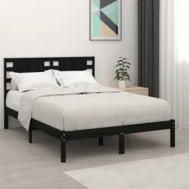 vidaxl-rama-lozka-czarna-lite-drewno-sosnowe-140x190-cm