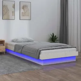 vidaxl-rama-lozka-z-led-biala-75x190-cm-pojedyncza-lite-drewno