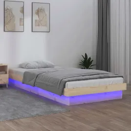 vidaxl-rama-lozka-z-led-90x190-cm-pojedyncza-lite-drewno