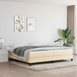 vidaxl-lozko-kontynentalne-kremowa-200x200-cm-obita-tkanina
