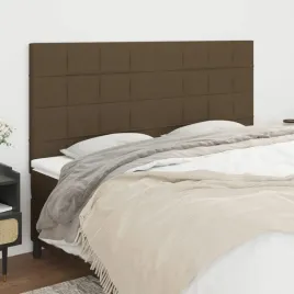 vidaxl-zaglowki-do-lozka-4-szt-ciemnobrazowy-100x5x78-88cm-tkanina