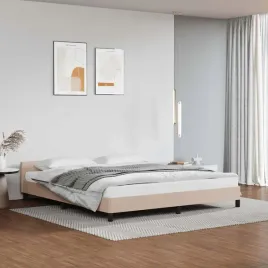 vidaxl-rama-lozka-z-zaglowkiem-bez-materaca-cappuccino-160x200-cm