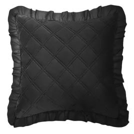 poszewka-z-falbanka-45x45-ruffy-czarna-romby-glamour-do-narzuty