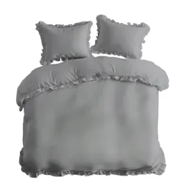 posciel-bawelniana-160x200-szara-jasna-jednobarwna-z-falbanka-pure