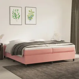 vidaxl-lozko-kontynentalne-rozowa-200x200-cm-tapicerowana-aksamitem