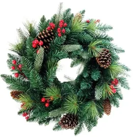 wianek-dekoracyjny-magic-home-45-cm-osniezony-z-szyszkami