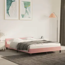 vidaxl-rama-lozka-z-zaglowkiem-bez-materaca-rozowa-140x190cm-aksamitna