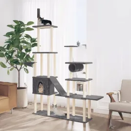 vidaxl-drapak-dla-kota-z-sizalowymi-slupkami-ciemnoszary-279-cm