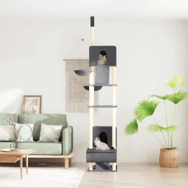 vidaxl-drzewko-dla-kota-od-podlogi-do-sufitu-ciemnoszare-277-303-cm