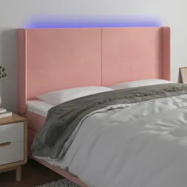 vidaxl-zaglowek-do-lozka-z-led-rozowy-163x16x118-128-cm-aksamit